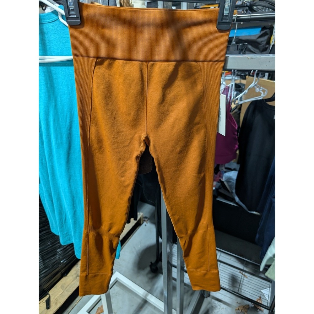 Halfdays Sophia Legging Caramel Brown Seamless Ski Base Layer Small (MSRP $85)